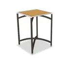 image of Forbes Industries 7024L-30 EcoFlex Elite Lam Series Square Folding Table, 24"W x 24"D x 30"H, Two-Sided Laminate Top