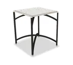 image of Forbes Industries 7032T-48 EcoFlex Elite Trend Series Square Folding Table, 30"W x 30"D x 48"H, Textured Black Paint