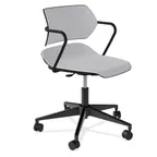 image of Forbes Industries AB105A12H## Acton Caster Base Upholstery Task Chair w/ Arms, Soft Caster 