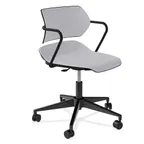 image of Forbes Industries AB105A14H## Acton Caster Base Upholstery Task Chair w/ Arms, Soft Caster with Brake 