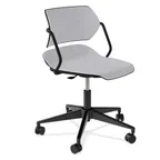 image of Forbes Industries AB125A14H## Acton Caster Base Upholstery Armless Task Chair w/ Soft Caster with Brake 