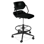image of Forbes Industries AS025A12H## Acton Caster Base Task Stool, Armless, Non-Upholstered, Plastic Back & Seat