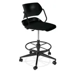 image of Forbes Industries AS025A13H## Acton Caster Base Task Stool, Armless, Plastic Back & Seat, Hard Caster