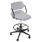 image of Forbes Industries AS125A13H## Acton® Upholstered Armless Bar Stool with Hard Caster Base