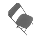 image of Forbes Industries C600MGR/GR EventXpress™ Folding Chair 18 Gauge Steel Medium Grey Plastic Seat