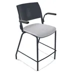 image of Forbes Industries FGB10###### Nima™ Upholstered Four Leg Counter Height Chair with Arms