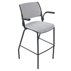 image of Forbes Industries FGC20###### NIMA Four Leg Upholstered Bar Height Chair with Arms, Stacking, All Upholstery