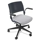 image of Forbes Industries FGE102###### Nima™ Swivel Base Desk Height Chair with Arms, Soft Caster 
