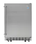 image of Koolmore KM-OKS-OFRC-58SS 24"x24.1"x35.2" 5.5 cu ft. Glass Door Merchandiser, IPX4, 145 Cans