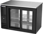image of Beverage Air BB48HC-F-GS-PT-B Pass‑Thru, 48"W x 34"H, 15.14 cu ft, Black,4 Sliding Glass,Side‑MtR290