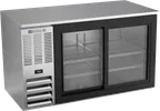 image of Beverage Air BB58HC-F-GS-S - 58" Wide Bar Cooler, 12.4 cu ft, Sliding Glass Doors, R290, 1/3 HP