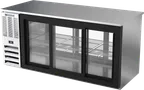 image of Beverage Air BB72HC-F-GS-PT-S Pass-Thru Cooler 72" W X 34" D X 34" H 23.6 Cu Ft 6 Doors 1/3HP115V
