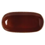 image of Steelite 11230577 Taster Tray, 10" x 5" x 1.125", Terramesa Mocha, China, Oven Safe 530°F, - 6/Case