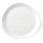 image of Steelite 11280520 Freeform 12\" x 10.875\" Ceramic Plate, Vitrified, Oven Safe 530°F (275°C) - 1 Dozen