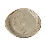 image of Steelite 11290521 Oval Porcini China Plate, 10" x 8.125" x 1" Ceramic, Oven Safe 530°F - 1 Dozen