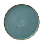 image of Steelite 11300635 - Blue Round Stack Plate, 11.25" Diameter, Ceramic, Oven Safe To 530°F, 6/Case