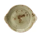 image of Steelite 11310316 - Round Green Au Gratin Dish, 7.5" x 6.0" x 1.88", 19 oz, Oven Safe 530°F - 1 Dozen