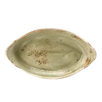 image of Steelite 11310321 - Oval Gratin Dish, 1.125qt 13.5" x 7.5" x 2.625" Ceramic Oven Safe 530°F - 6/Case