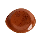 image of Steelite 11330521 Terracotta 10"x8.125" Ceramic Plate Narrow‑Rim Oven Safe 530°F - 1 Dozen