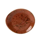image of Steelite 11330522 Terracotta 6" x 5.25" x 0.75" Ceramic Plate, Narrow Rim, Oven Safe 530°F - 1 Dozen