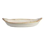 image of Steelite 11550319 Oval Au Gratin Dish, 12.5oz, 9.5" x 5.5" x 1.88", Ceramic Oven Safe 530°F - 24/Case