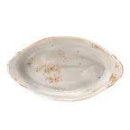 image of Steelite 11550321 - Oval Gratin Dish, 1.125 Qt 13.5"x7.5"x2.6", Ceramic Oven Safe 530°F - 6/Case