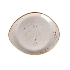 image of Steelite 11550521 - 10\" x 8.125\" x 1.0\" Ceramic Plate, White Narrow Rim, Oven Safe 530°F, 1 Dozen