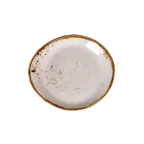 image of Steelite 11550522 - 6" x 5.25" x 0.75" White Ceramic Plate, Vitrified, Rim, Oven Safe 530°F, 1 Dozen