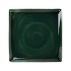 image of Steelite 12030553 - 10.625" Square China Plate, Burnt Emerald, Vitrified, Oven Safe To 530°F, 6/Case