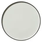 image of Steelite 12060635 - 11.25" x 0.5" Round Black Alumina Vitrified China Plate, Stackable - 6/Case
