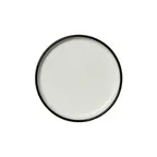 image of Steelite 12060638 Stack Plate, 6.5" x 0.5" Round Vitrified China, Black Asteria - 1 Dozen