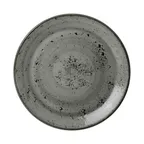 image of Steelite 12080566 - 10" Smoke Round Coupe Rim China Plate, Vitrified, Oven Safe 530°F - 1 Dozen