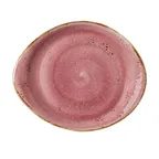 image of Steelite 12100521 - Raspberry Plate 10.0" x 8.125" Ceramic Vitrified Rim, Oven Safe 530°F - 1 Dozen