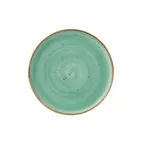image of Steelite 12130637 - 8" x 0.5" Round Aqua Ceramic Plate, Vitrified, Oven Safe to 530°F, 1 Dozen