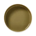 image of Steelite 12200559 - Round Tray, 8" Diameter, 1.375 Qt, Olive Alumina Vitrified Ceramic, 1 Dozen