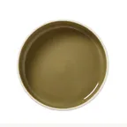 image of Steelite 12200560 Stacking Tray, 21 oz, 6" Diameter x 1.5" Height, Olive Ceramic Round - 12/Case