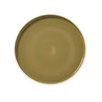 image of Steelite 12200636 - Stack Plate, 10" x 0.5" Round Olive Alumina Vitrified Ceramic, 1 Dozen