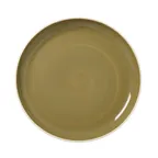 image of Steelite 12200639 - Coupe Plate, 11.0" Round Ceramic Olive, Coupe Rim, Vitrified Finish - 1 Dozen