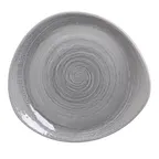 image of Steelite 1402X0061 - 12" Round Grey Ceramic Plate, Alumina Vitrified, Oven Safe to 530°F, 1 Dozen