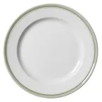 image of Steelite 1404X0101 11.25" Sage Round Ceramic Plate, Oven Safe to 530°F, Elegant Styling - 6/Case