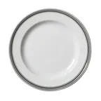 image of Steelite 1405X0105 - 10" Round Ceramic Plate, Bead Truffle, Oven Safe to 530°F/275°C - 1 Dozen