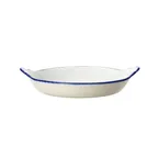 image of Steelite 17100316 Au Gratin Dish, Round 7.5" x 1.875" Blue Dapple, 19 oz, Oven Safe 530°F - 1 Dozen