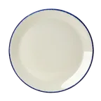 image of Steelite 17100544 Taste Coupe Plate, 11" Dapple Blue, Vitrified China, Oven Safe 530°F - 1 Dozen