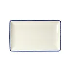 image of Steelite 17100618 Platter, 8" x 4" x 0.75", Blue Dapple Vitrified China, Oven Safe 530°F - 6/Case