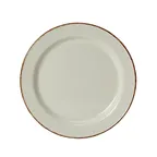 image of Steelite 17140214 Round Plate 6.25" x 0.63" Dapple Brown Vitrified China Oven Safe 530°F - 36/Case