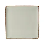 image of Steelite 17140553 - 10.5" x 10.5" x 0.75" Sq Brown China Plate Dapple Finish Oven Safe 530F - 6/Case