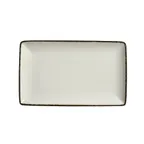 image of Steelite 17560550 Rect Tray, 10.625" x 6.5", Dapple Charcoal, China, Oven Safe to 530°F - 6/Case