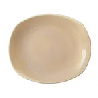 image of Steelite 17760579 Spice Plate, Oval 12" x 10.25", Sandstone Ceramic, Oven Safe to 530°F - 1 Dozen