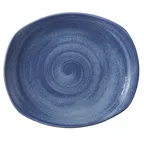 image of Steelite 17770579 - Bluestone Oval Spice Plate, 12" x 1.25" Ceramic, Oven Safe 530°F - 1 Dozen