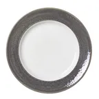 image of Steelite 17900812 Granite Edge China Plate, 10.625" Dia x 1.12" Hgt, Alumina Vitrified - 1 Dozen